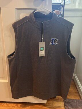 Durham Bulls Vest Men M Medium Vansport 1/4 Zip New NWT!